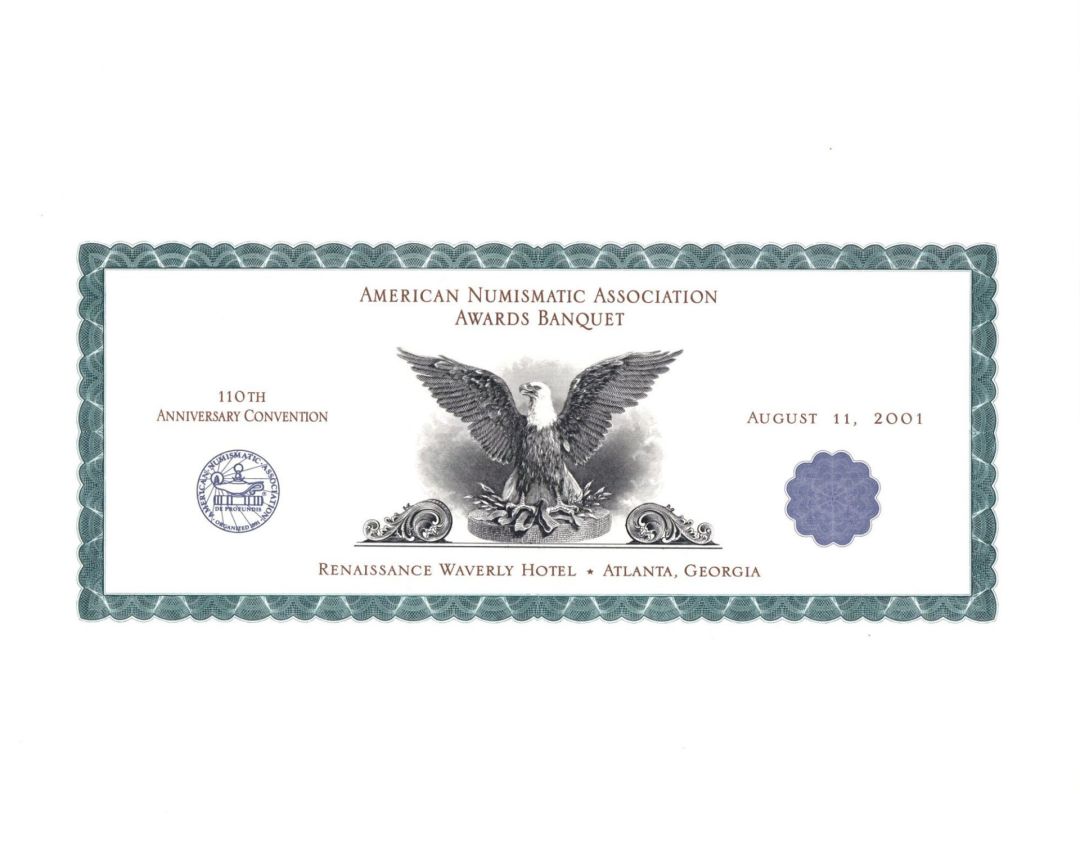 Souvenir Card dated 2001 - Americana