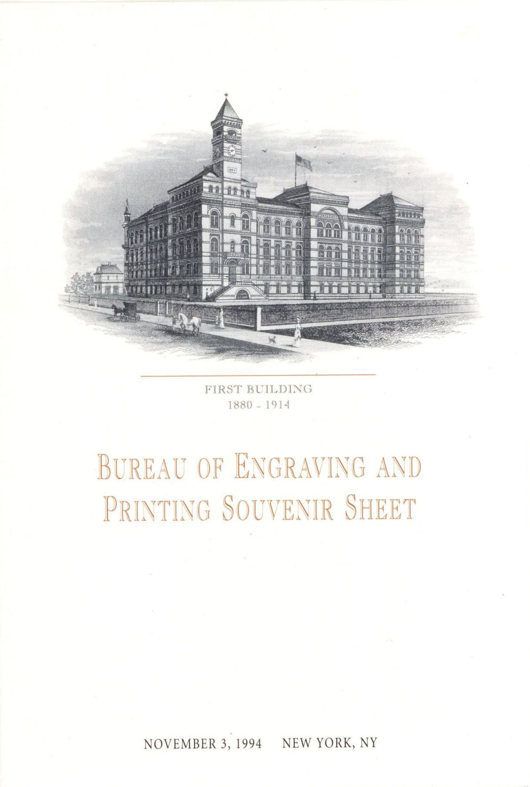 Souvenir Card dated 1994 - Americana