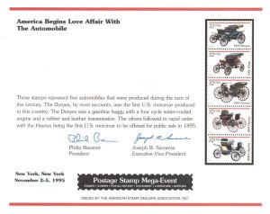 Souvenir Card dated 1995 - Americana