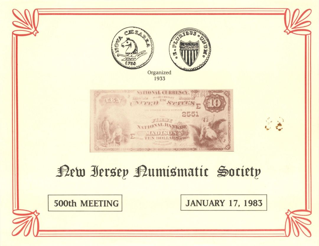 Souvenir Card dated 1983 - Americana
