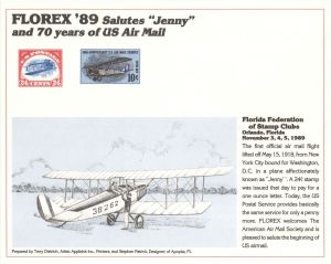 Souvenir Card dated 1989 - Americana