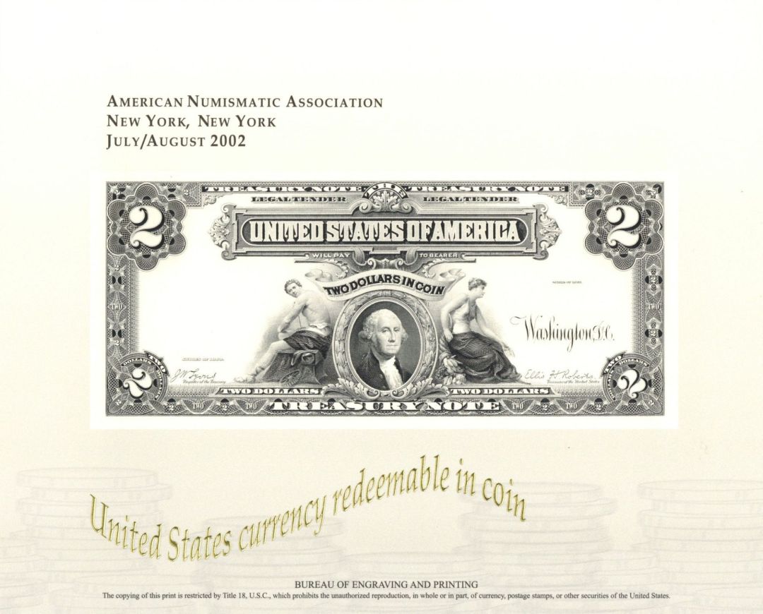 Souvenir Card dated 2002 - Americana