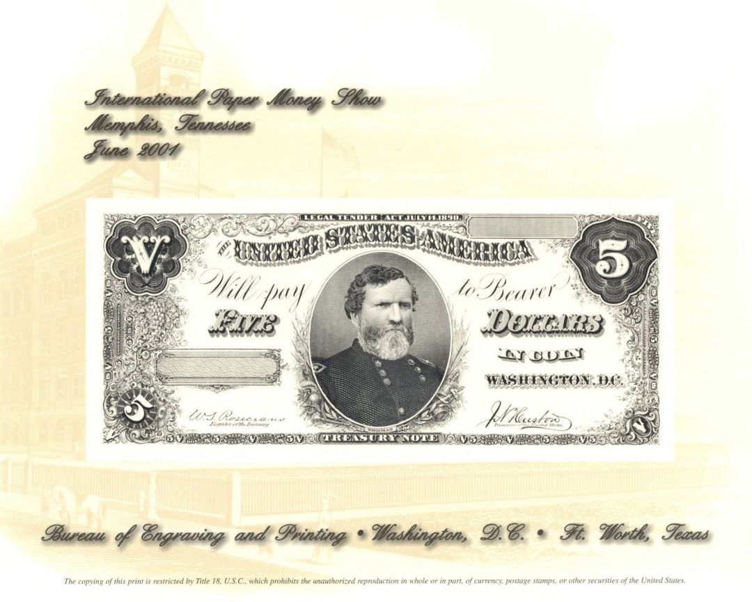 Souvenir Card dated 2001 - Americana