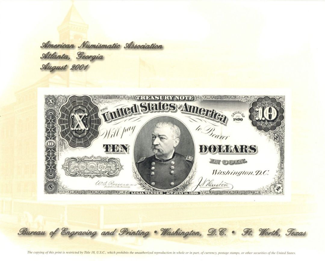 Souvenir Card dated 2001 - Americana