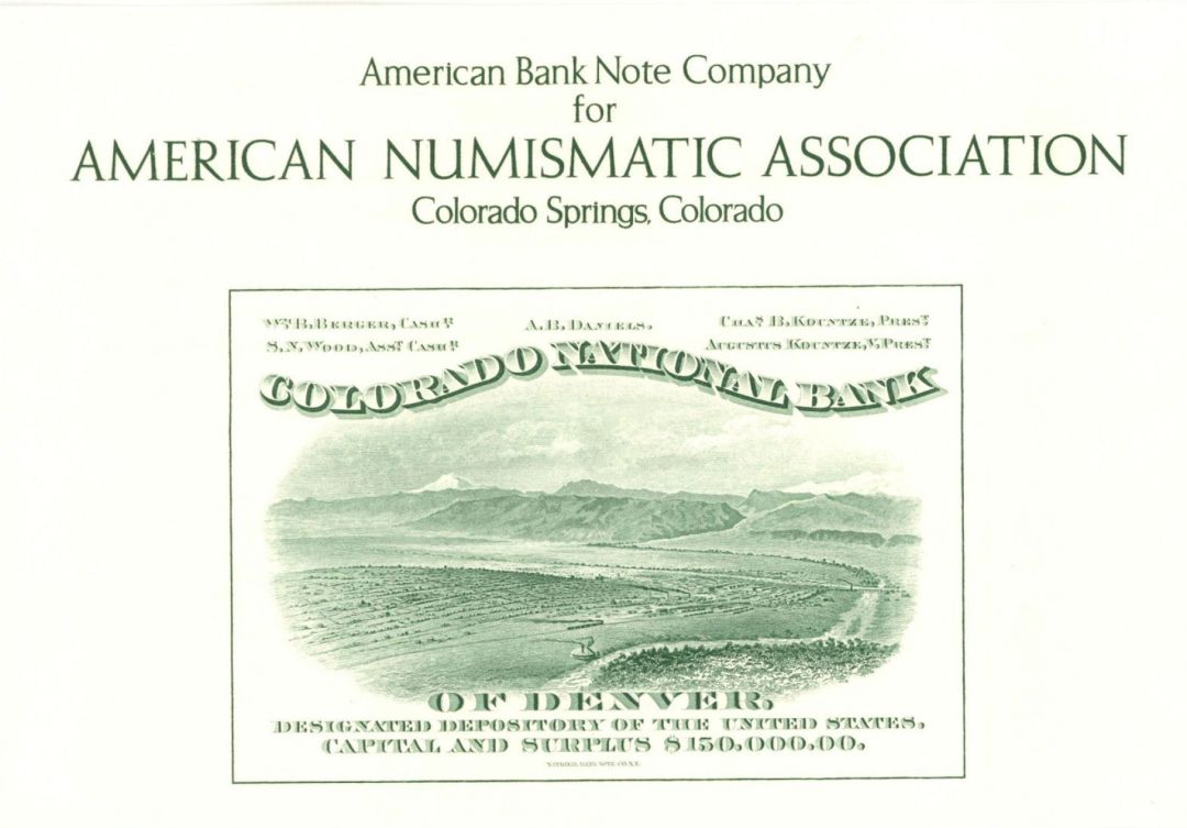Souvenir Card dated 1996 - Americana