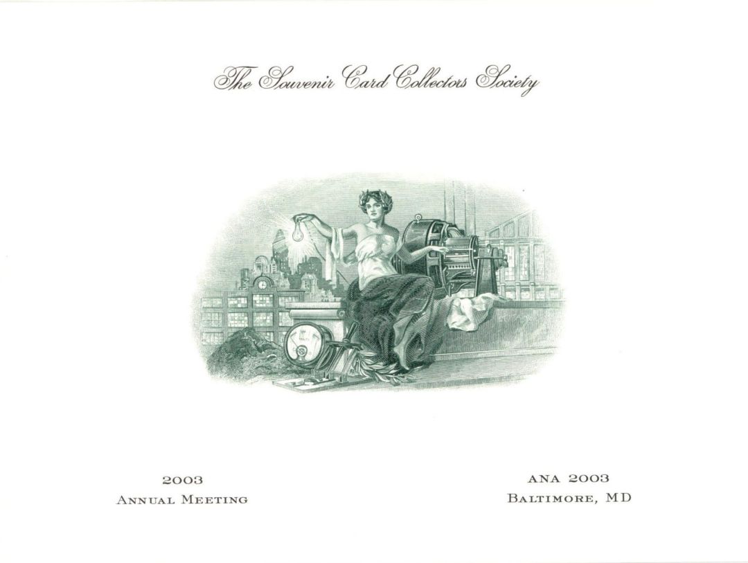 Souvenir Card dated 2003 - Americana