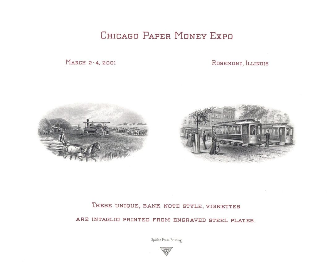 Souvenir Card dated 2001 - Americana