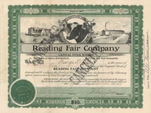 Reading Fair Co. - Stock Certificate