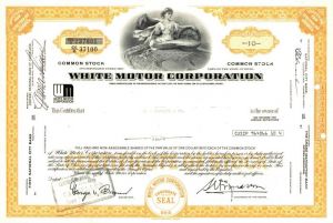 White Motor Corporation - Automotive Stock Certificate
