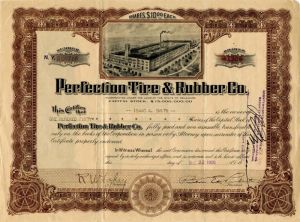 Perfection Tire and Rubber Co. - Stock Certificate