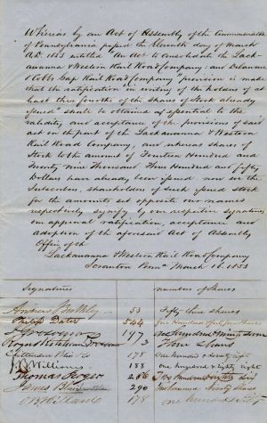 Document signed by Thomas Rogers