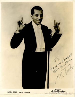 Autographed Photo of Noble Sissle - SOLD