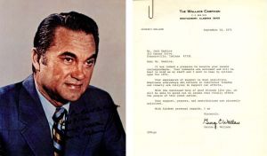 Photo and Letters signed by George Wallace