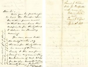Autographed Letter signed by Samuel J. Tilden - SOLD