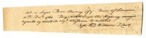 William Williams signed document - Signer of the Declaration of Independence - SOLD