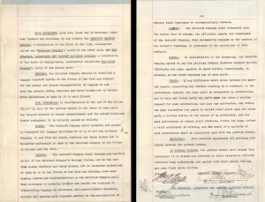 Agreement signed by William C. Fargo - 1914 dated Autograph