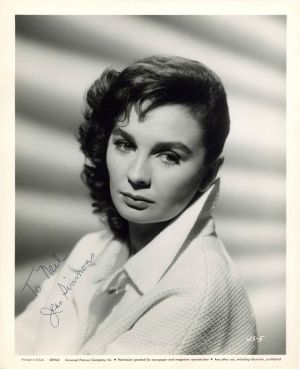 Autographed Photo of Jean Simmons - 1962 Autograph