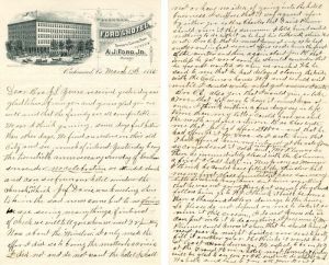 Letter mentions Jef Davis and Gen. Lee