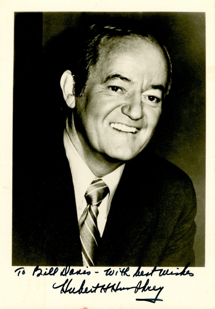 Hubert Humphrey signed Photograph