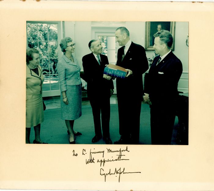 Lyndon B. Johnson signed Photograph