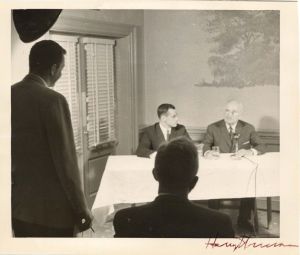 Photograph signed by Harry Truman - 1960's dated Autograph