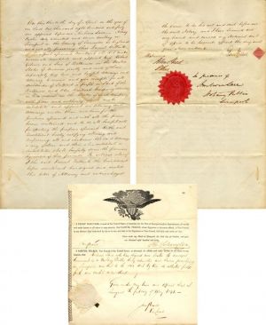 Philip Schuyler signed Documents - SOLD