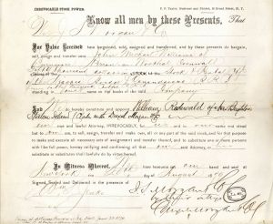 J. Pierpont Morgan signs for J.S. Morgan Co. & Drexel, Morgan Co. in his hand dated August 25, 1879 - Autograph - 4 Documents - SOLD