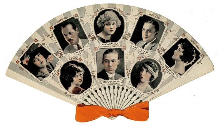 Advertisement Fan featuring Stars in Paramount Pictures - Americana
