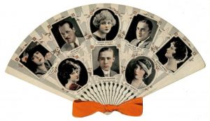 Advertisement Fan featuring Stars in Paramount Pictures - SOLD