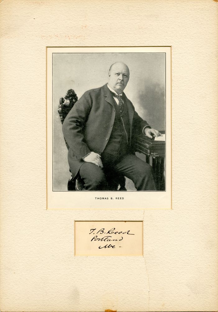 Autograph Clip of Thomas Brackett Reed - Autograph with Photo Print
