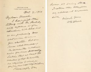 Letter signed by Wm. C. Church - Autograph