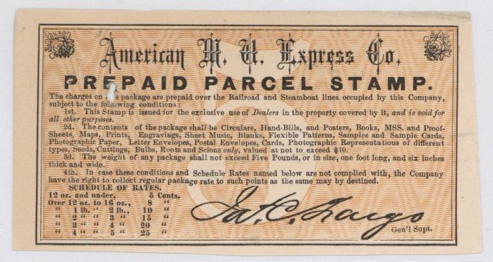 Stamp signed by James Cogdell Fargo - Printed Signature