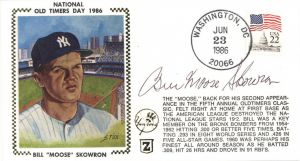 Bill Skowron signs on Zaso Sports Series Envelope - Autographs