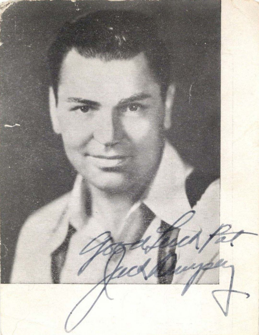 Jack Dempsey signed Photo- Autographs