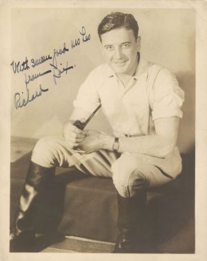 Signed Portrait of Richard Dix - Autographs of Famous People