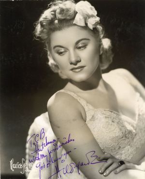 Signed Portrait of Hildegarde - Autographs of Famous People - Hildegarde Loretta Sell - SOLD