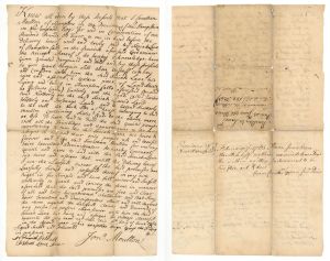 Jon Moulton Signed Letter dated 1762 - Autograph
