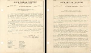 Document signed by Walter Chrysler - 1913 dated Autograph