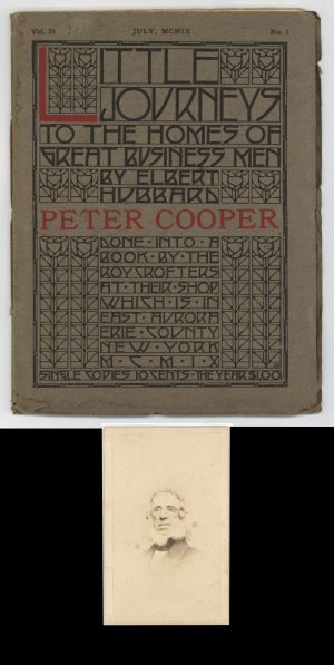 Book about Peter Cooper by Elbert Hubbard - 1909 dated Book