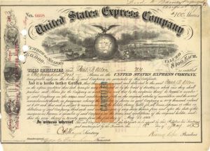 United States Express Co. - Stock Certificate