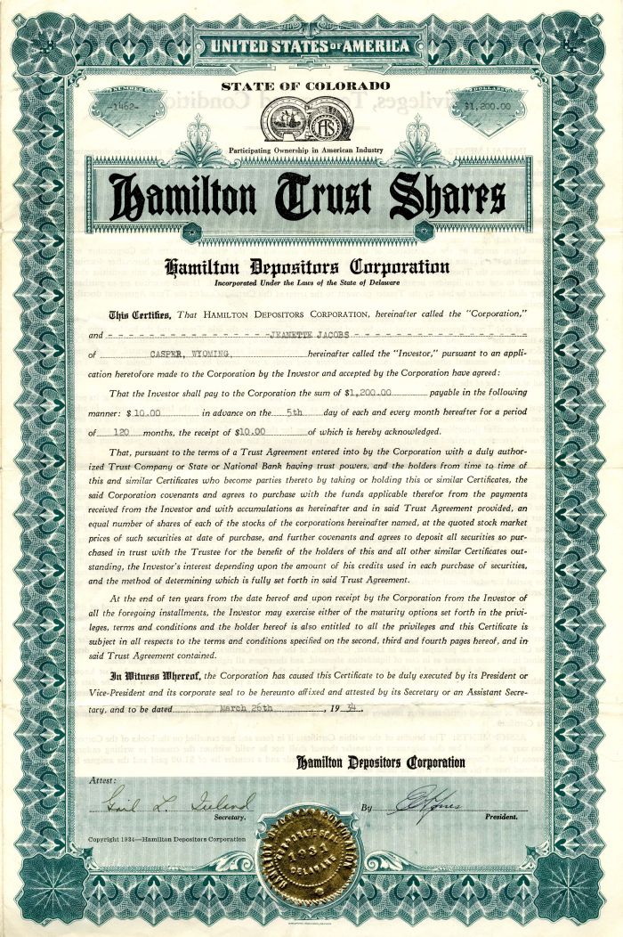 Hamilton Trust Shares
