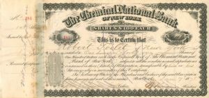 Chemical National Bank of New York - Stock Certificate