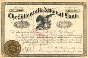 Fultonville National Bank - Stock Certificate