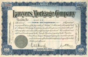 Lawyers Mortgage Co. - Stock Certificate