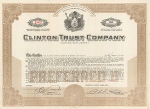 Clinton Trust Co. - Stock Certificate