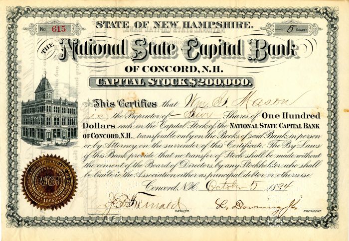 National State Capital Bank of Concord, N.H.