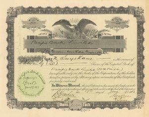 Pacific Bank Limited - Stock Certificate