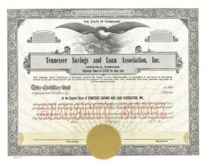 Tennessee Savings and Loan Association, Inc. - Unissued Stock Certificate