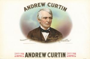 "Andrew Curtin" - Cigar Box Label