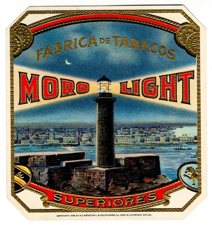 Cigar Box Label Moro Light - <b>Not Actual Cigars</b>
